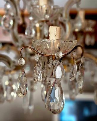 Lampadario Maria Teresa 5+1 Luci Vintage Anni '50