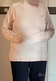 Maglia rosa cipria , elegante versatile