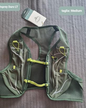 zaino gilet Osprey Duro LT  tg. M col. Verde *NEW