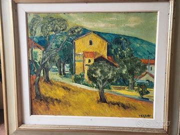 Dipinto Olio Paesaggio Franco Ferraro 