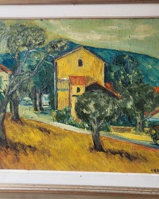 Dipinto Olio Paesaggio Franco Ferraro 