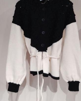 giacchetta fashion Zara donna jersey punto largo