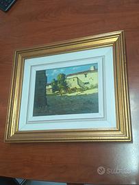 Quadro a Olio "Masia Catalana" - Firmato

