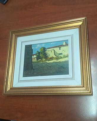 Quadro a Olio "Masia Catalana" - Firmato


