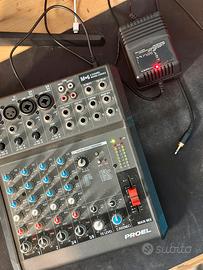 Proel M6 Mixer Audio 6 Canali  – Mixer Analogico