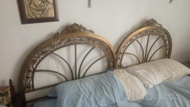 letto matrimoniale  ottone