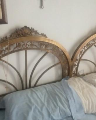 letto matrimoniale  ottone