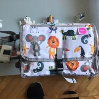 Fasciatoio portatile da viaggio con tasche