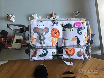 Fasciatoio portatile da viaggio con tasche