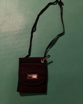 Portafoglio Nautica a tracolla nero