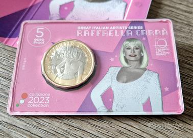 5 euro Serie Grandi Artisti Italiani - Raffaella Carrà