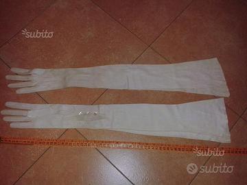 Guanti lunghi in pelle vintage