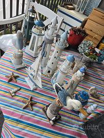 Splendido set decorativo marittimo