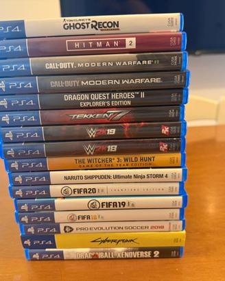 Lotto 16 giochi PS4  - The Witcher 3, COD, etc.