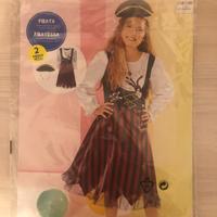 Vestito da pirata per bambina carnevale, halloween