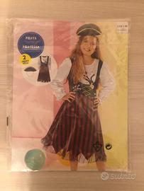 Vestito da pirata per bambina carnevale, halloween