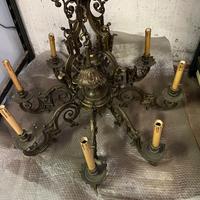 Splendido lampadario in ottone