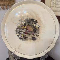 Antico piatto in ceramica inglese