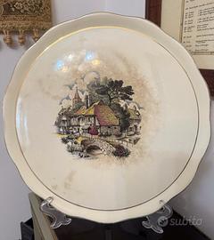 Antico piatto in ceramica inglese