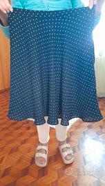 Gonna H&M a pois blu e bianchi