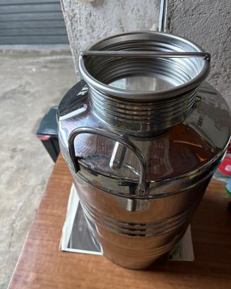 Fusto acciaio inox 50 litri per olio od altro