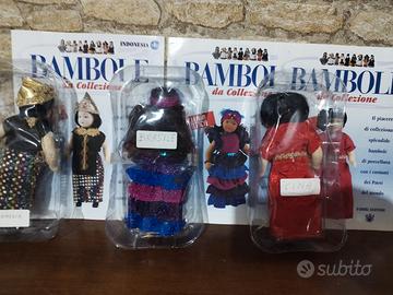 set bambole di porcellana da collezione fabbri edi