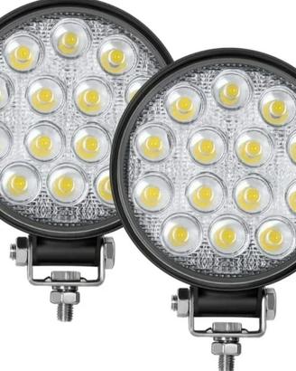 Coppia faretti Led rotondi 