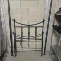Contenitore letto singolo ferro battuto