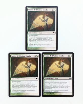 3x "Scudo dell'anima eccelsa" vintage ITA MTG NM 