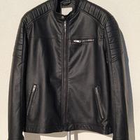 Giubbino simil pelle nero