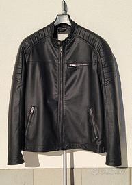 Giubbino simil pelle nero