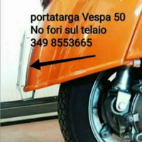 Porta targa NO FORI SUL TELAIO - VESPA 50