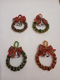 Set 4 addobbi natale 