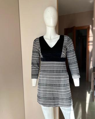 Vestito Zara maniche lunghe scollo V taglia S 40