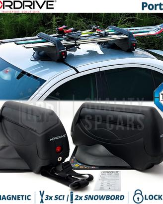 Portasci Magnetico PER SUZUKI 3 Sci o 2 SnowBoard