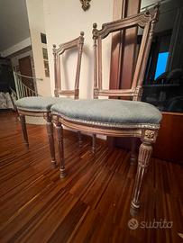 4 sedie stile classico in legno