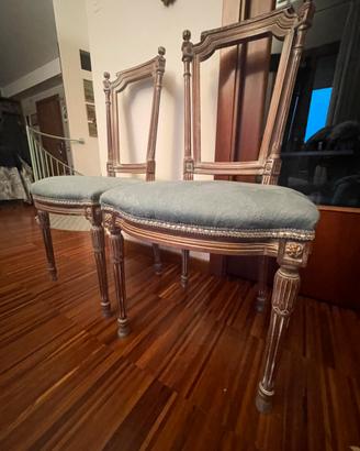 2 sedie stile classico in legno