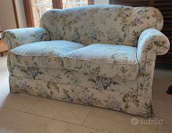 DIVANO A 2 POSTI + POLTRONA a fiori