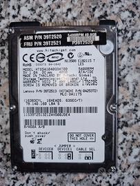 Hard Disk 40 gb 2,5 pollici