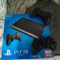 PlayStation 3 superslim 500 GB scatola e giochi