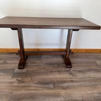 TAVOLO IN LEGNO DI NOCE SCURO