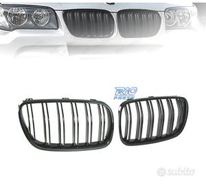 DOPPIE GRIGLIE BMW X3 E83 06-11 NERO LUCIDO