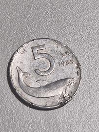 moneta da 5 lire