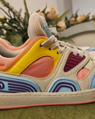 Scarpe Gucci basket multicolor in pelle numero 38