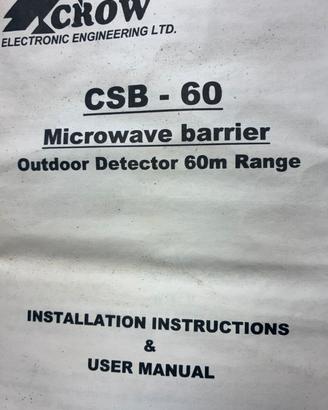 Barriera antintrusione micro onde per esterno 12V