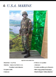 "Soldatino"1:1-Manichino-Marine U.S.A.Equipaggiato