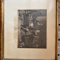 Stampa e cornice antica