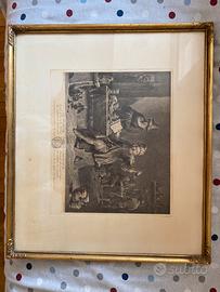 Stampa e cornice antica