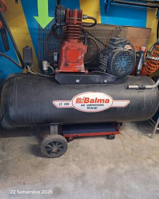 compressore balma da 100 litri,  