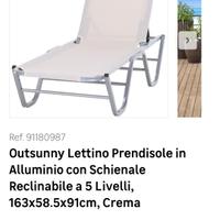 lettino prendisole 